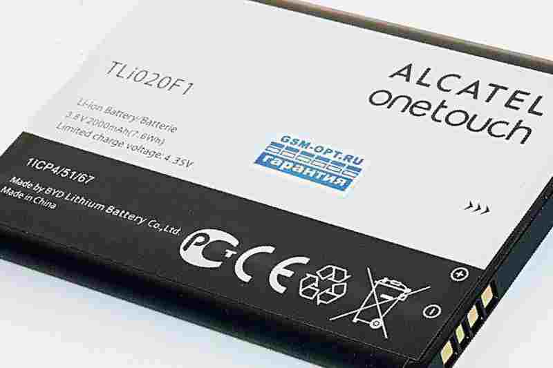 аккумуляторы для Alcatel